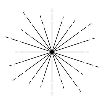 Sunburst Fireworks rays Radial ray Beam lines Sparkle Glaze Flare Starburst concentric radiance lines icon outline black color vector illustration flat style image