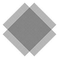 Grid from lines Symbol of fabric icon black color vector illustration flat style image