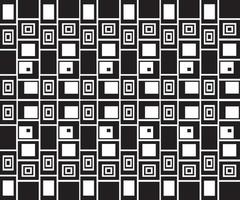 black and white geometric abstract background of squares vector