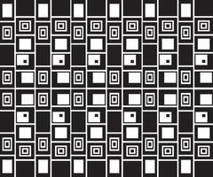 black and white geometric abstract background of squares vector