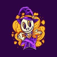 ilustración de personaje de halloween vector
