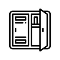 locker line style icon. vector illustration for graphic design, website, app