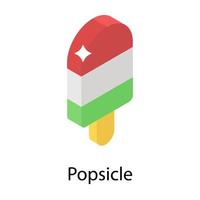 Trendy Popsicle Concepts vector