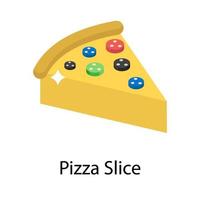 conceptos de rebanada de pizza vector