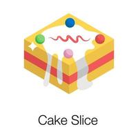 Trendy Cake Concepts vector