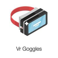 VR Goggles Concepts vector