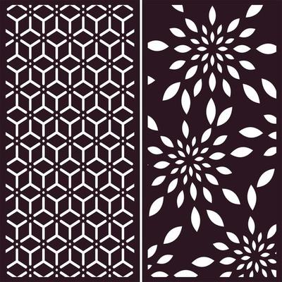 square cut engraving ornament Free Vector