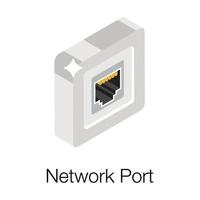 Network Port Concepts vector