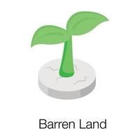 Barren Land Concepts vector