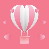 valentine day pink background with love icon vector