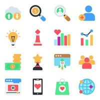 Pack of Social Media Flat Icons