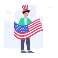 Trendy design icon of happy independence day vector