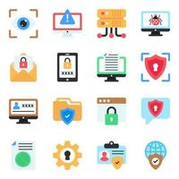 Pack of Security Flat Icons