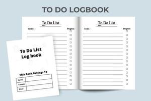 To do list logbook interior. Task list line art vector. To do task log book. To do list logbook and Task tracker. Task planner notebook. interior to do list logbook. vector