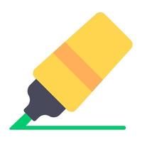 Highlighter vector, trendy icon of study tool vector