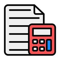 Calculator with file, cost estimation vector