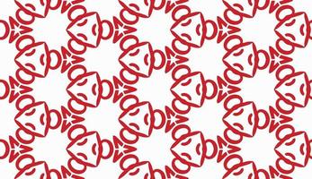 Red and white color seamless pattern texture and template. Multicolored. Colorful ornamental graphic design. vector