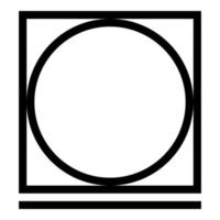 Drum drying in machine easy mode Clothes care symbols Washing concept Laundry sign icon black color vector illustration flat style image