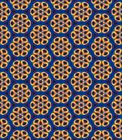 Blue, red and yellow color seamless pattern texture and template. Multicolored. Colorful ornamental graphic design. vector