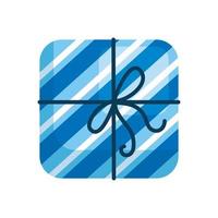 gift box, present wrapped on white background vector