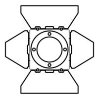 focos de estudio proyector de estudio vista frontal vector