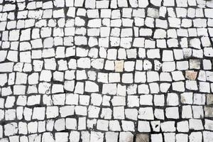 Stone Ground Paving Stones .  Macau Portuguese-Style Cobblestone Pavements . motif Tiles at Largo do Senado - Senate, Senado Square Portuguese pavement, Macau photo