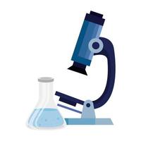 microscope laboratory with tube test vector