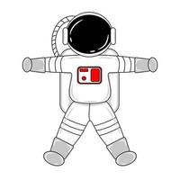 Vector for cute astronaut character