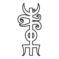 Name Odin rune Rune hide the name of Odin vector