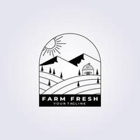 Farm fresh logo vector illustration design