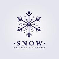 diseño de ilustración de vector de logotipo de nieve