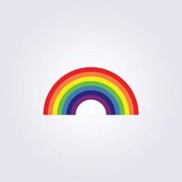 arco iris 7 color ilustración diseño plano icono símbolo logo vector diseño