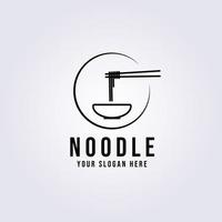 Noodle logo vector illustration design