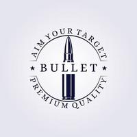 bullet logo brand icon circle badge vector illustration design