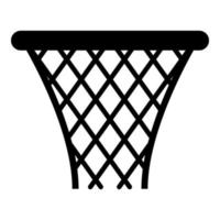 cesta de baloncesto streetball net cesta icono vector