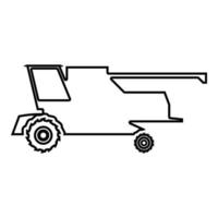 Farm harvester for work on field Combine icon vector