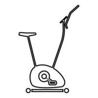 Exercise bicycle Stationary bike Exercycle icon vector