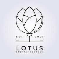 lotus flower river lake logo icon symbol sign vector illustration design creek flower logo