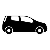 Mini car Compact shape for travel racing icon vector