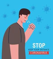 man disease coughing, symptom coronavirus, health problem, coronavirus covid 19, man feeling sick, coughing vector