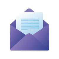 Envelope message icon vector design