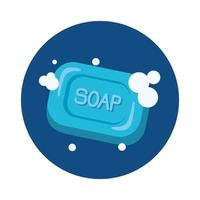 Isolated soap bar vector design