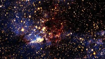 voando através de campos de estrelas no espaço sideral video