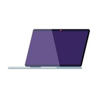 laptop computer technology on white background vector