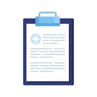 clipboard with cross symbol inside vector