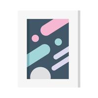 picture frame icon on white background vector