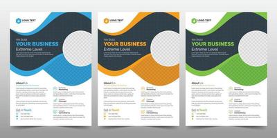 Creative Corporate Business Flyer Poster Brochure Template vector