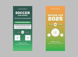 Soccer Goal Roll Up banner Design,  Concept of Soccer DL Flyer,  Soccer Ball with  flyer  Template, Poster,  Vector illustation