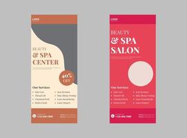 Beauty Care and Salon Flyer and Poster Roll Up Banner Template, Lotus Flower Flora Banner Vector for hotel salon beauty resort and spa DL Flyer.