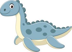 Cute blue dinosaur doll isolated on a white background vector